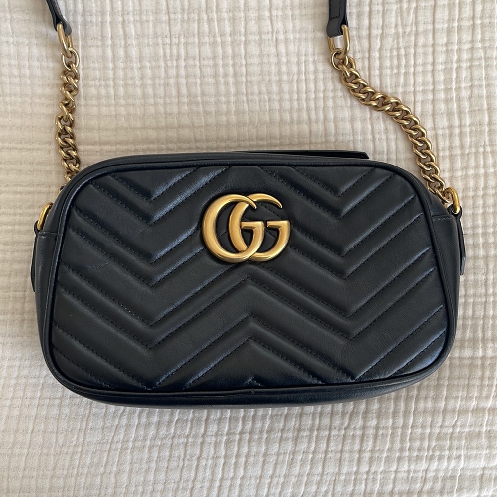 GG Marmont small matelassé shoulder bag